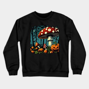 Happy Halloween at Mashroom Garden 01 Crewneck Sweatshirt